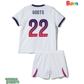 Paris Saint-Germain Mika Godts #22 Replika Babytøj Udebanesæt Børn 2026-27 Kortærmet (+ Korte bukser)
